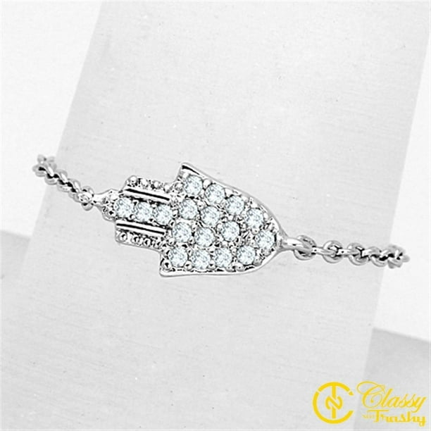 Elegant 14k Yellow Gold CZ with Genuine Garnet Center Stone Chic Hamsa Pendant Necklace Elegant 14k Yellow Gold CZ with Genuine Garnet Center Stone Chic Hamsa Pendant Necklace